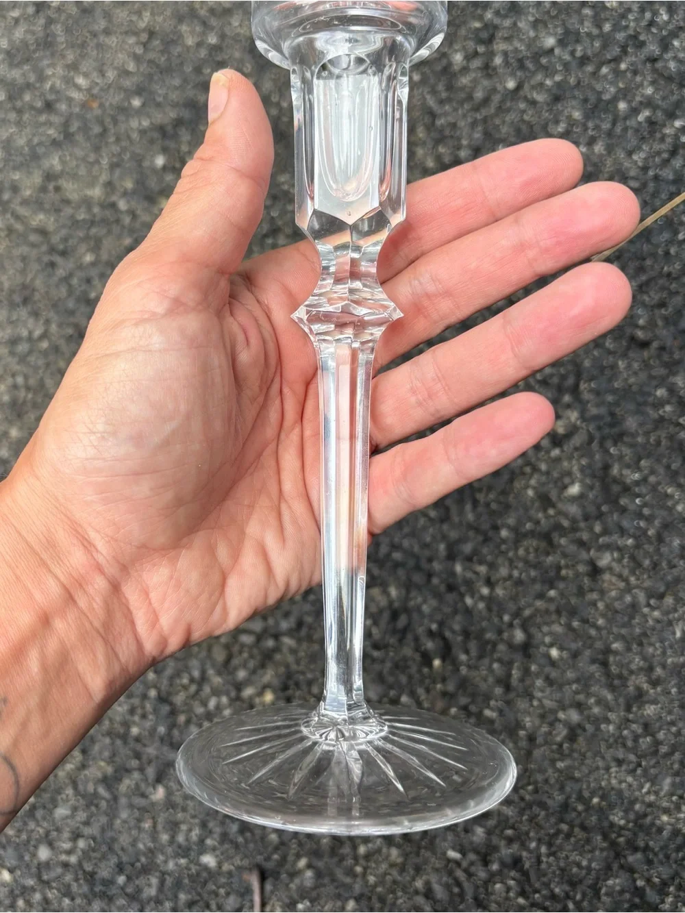 Vintage Rogaska Crystal Richmond Candlestick Holders - Pair of 2 - Flawless